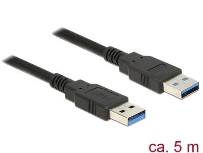Câble USB 3.0 Type-A mâle > USB 3.0 Type-A mâle 5,0 m noir