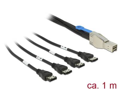 Cable Mini SAS HD SFF-8644 > 4 x eSATA 1 m