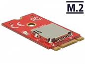 Adaptateur M.2 Key B+M > 1 x fente de carte Micro SD