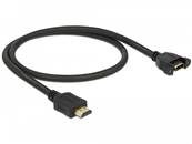 Câble HDMI-A mâle > HDMI-A femelle à montage sur panneau 4K 30 Hz 0,5 m