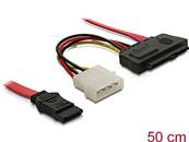 Câble SAS SFF-8482 + Alimentation > 1 x SATA 7 broches 0,5 m