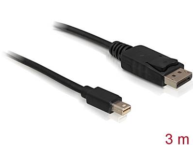 Câble Mini Displayport 1.2 mâle > Displayport mâle 4K 3,0 m