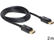 Câble Displayport 1.2 mâle > Displayport mâle 4K 2 m