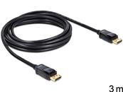 Câble Displayport 1.2 mâle > Displayport mâle 4K 3 m