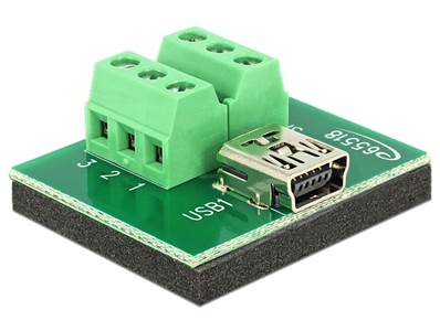 Adaptateur Mini USB femelle > Bornier 6 broches