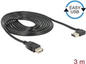 Câble d'extension EASY-USB 2.0 Type-A mâle coudé vers la gauche / droite > USB 2.0 Type-A femelle 3
