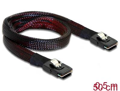 Cable Mini SAS SFF-8644 > Mini SAS SFF-8087 0,5 m