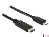 Câble USB Type-C™ 2.0 mâle > USB 2.0 Type Micro-B mâle 1,0 m noir