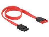 Câble d'extension SATA 6 Gb/s mâle > SATA femelle 30 cm rouge