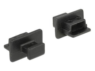 Capot noir pour USB 2.0 Type Mini-B femelle avec prise 10 pièces