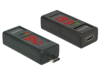 Adaptateur USB Type-C™ avec voyant LED de tension et d'ampérage