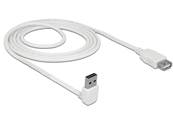 Câble d'extension EASY-USB 2.0 Type-A mâle coudé vers le haut / bas > USB 2.0 Type-A femelle blanc 2