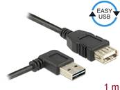 Câble d'extension EASY-USB 2.0 Type-A mâle coudé vers la gauche / droite > USB 2.0 Type-A femelle 1