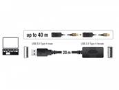 Câble prolongateur USB 2.0, actifs de 20 m