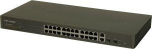 Switch 24 ports 10/100Mbps + 2 ports GIGA  cuivre + 2 ports SFP mini GBIC  19" TP-LINK