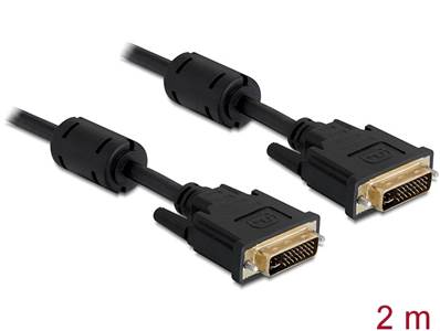 Câble DVI 24+5 mâle > DVI 24+5 mâle 2 m noir