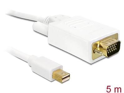 Câble mini Displayport mâle vers VGA 15 broches mâle 5 m