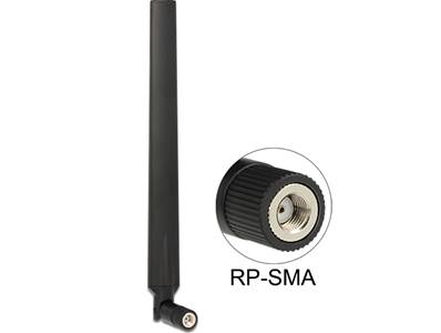 Antenne WLAN 802.11 ac/a/h/b/g/n RP-SMA mâle 5 - 7 dBi omnidirectionnelle avec jonction inclinable n
