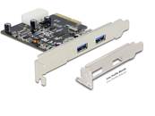 Carte PCI Express > 2 x externe USB 3.1 Gen 2 Type-A femelle