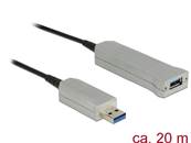 Câble optique actif USB 3.0-A mâle > USB 3.0-A femelle 20 m