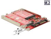 Convertisseur 2.5" SATA 22 broches > M.2 / mSATA avec cadre 7 mm