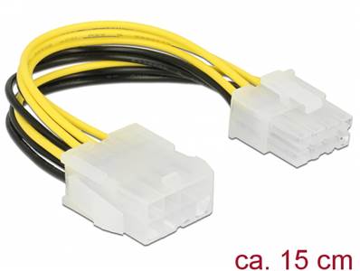 Câble d’extension Alimentation électrique EPS à 8 broches mâle > femelle 15 cm