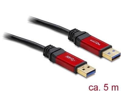 Câble USB 3.0 Type-A mâle > USB 3.0 Type-A mâle 5 m Premium