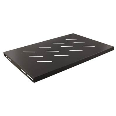 Plateau noir 4 points de fixations 300mm pour coffret/baie prof 450/600