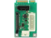 Convertisseur MiniPCIe mSATA > 1 x SATA 7 broches femelle + alimentation