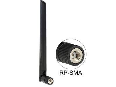 Antenne WLAN 802.11 ac/a/h/b/g/n RP-SMA mâle 3 - 5 dBi omnidirectionnelle avec jonction inclinable n