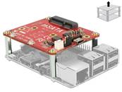Convertisseur Raspberry Pi USB Micro-B femelle / connecteur à broches USB > mSATA 6 Gb/s