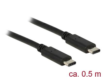 Câble USB Type-C™ 2.0 mâle > USB Type-C™ 2.0 mâle 0,5 m noir