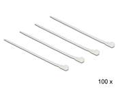 Attache-câbles détachables blancs L 200 x l 4,8 mm 100 pièces
