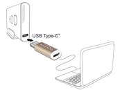 Adaptateur USB 2.0 Micro-B femelle > USB Type-C™ 2.0 mâle cuivré