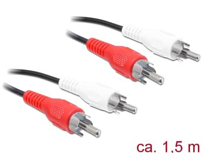 Cable RCA 2 x mâle / mâle 1,5 m