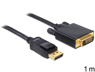 Câble Displayport 1.1 mâle > DVI 24+1 mâle passif 1 m noir