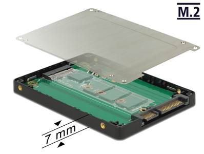 Convertisseur 2.5″ à broches SATA 22 > M.2 avec accessoire