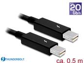 Câble Thunderbolt™ 2 mâle > Thunderbolt™ 2 mâle 0,5 m noir