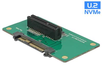Adaptateur U.2 SFF-8639 > PCIe x4 avec plaque de fixation