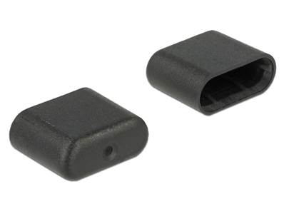 Capuchon anti-poussière pour USB Type-C™ male 10 pièces noir