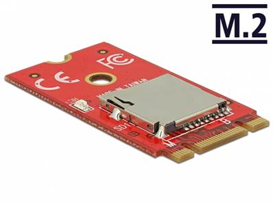 Adaptateur M.2 Key B+M > 1 x fente de carte Micro SD