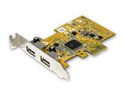 Carte PCIe USB2.0, format SFF( low profile) 2 ports type A