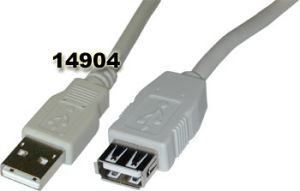 Câble USB type A/A M/F 3 mètres