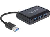 Hub USB 3.0 3 ports + 1 port Gigabit LAN 10 / 100 / 1000 Mb/s
