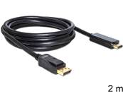 Câble Displayport 1.1 mâle > High Speed HDMI-A mâle passif 2 m noir