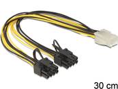 Câble d'alimentation PCI Express 6 broches femelle > 2 x 8 broches mâle 30 cm