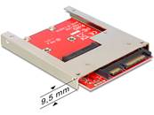 Convertisseur 2.5" SATA 22 broches > 1 x mSATA - 9,5 mm