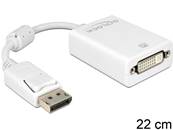 Adaptateur Displayport 1.1 mâle > DVI femelle passif blanc