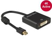 Adaptateur mini Displayport 1.2 mâle > DVI femelle 4K actif noir