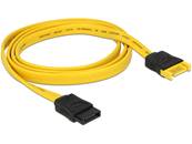 Câble d'extension SATA 6 Gb/s mâle > SATA femelle 100 cm jaune